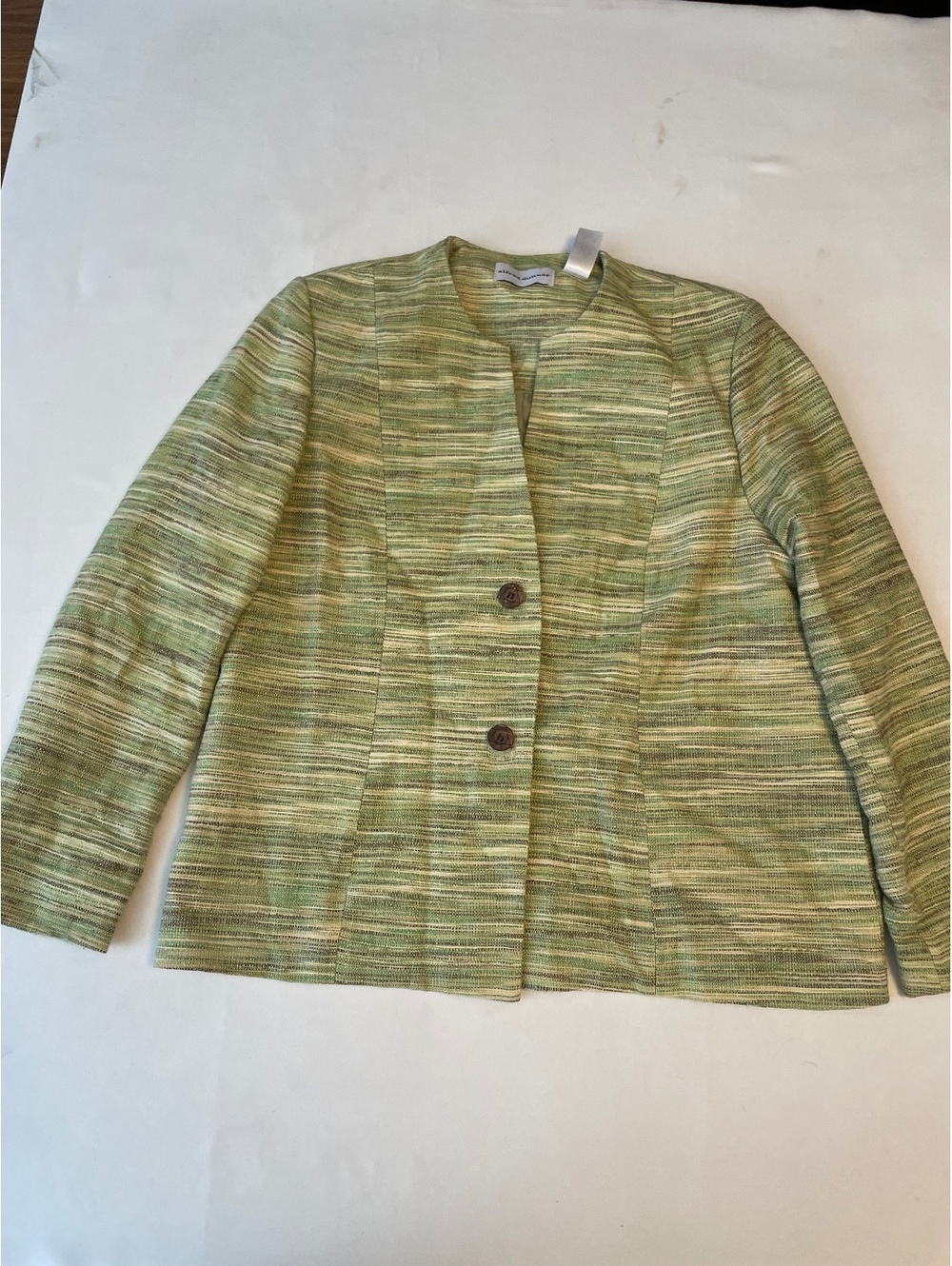 Alfred Dunner Women's Green Textured Blazer Jacket Size 12 [COPY]